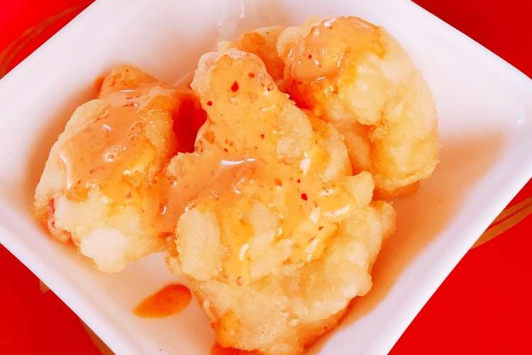 卵白でエビのフリッター 辣油で海老マヨ風 レシピ 作り方 By リスうなぎ クックパッド 簡単おいしいみんなのレシピが352万品