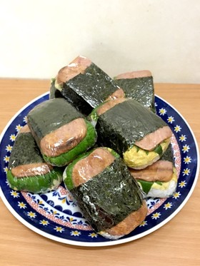 スパム風ヘルシーで美味しいおむすび♪