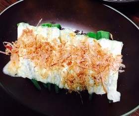 あと1品!レンジでおくらチーズ(・ω・)