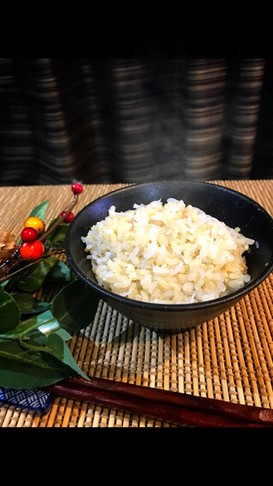 低GIの玄米でかさ増し白滝ご飯!