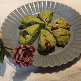 シンプル簡単!抹茶チョコスコーン