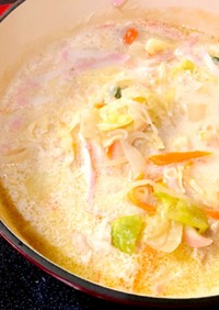 ダイエット豆乳チャンポン風スープ