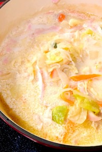 ダイエット豆乳チャンポン風スープ