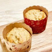 米粉と豆乳のバナナレーズンマフィンの写真