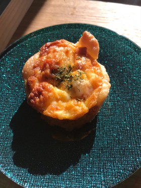 クリスマスにも☆じゃが芋ベーコンキッシュ
