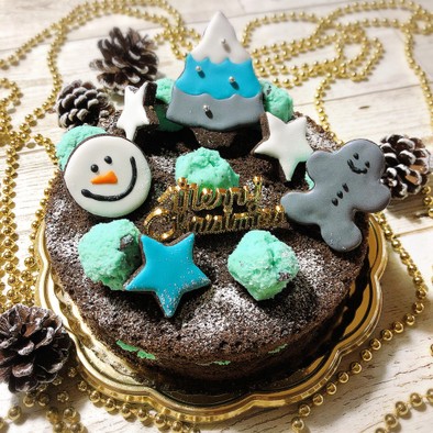 ☆チョコミントケーキ☆クリスマス☆の写真
