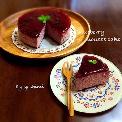 ブルーベリームースケーキ♪の写真