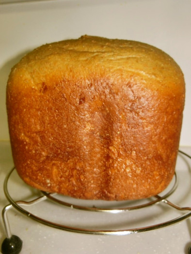糖質制限　大豆とふすま食パン抹茶味の写真