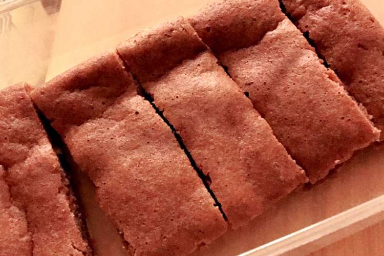 大豆粉のもちもちココアケーキ レシピ 作り方 By ユイのだいえっと クックパッド