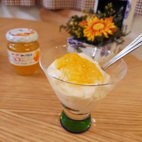 簡単変身☆ママレードのお豆腐プリン