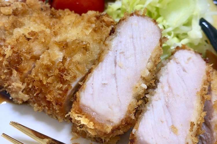 分厚いお肉でも失敗なし サクサクとんかつ レシピ 作り方 By Sakurailec クックパッド 簡単おいしいみんなのレシピが354万品