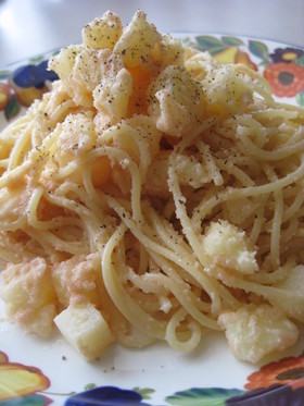 じゃが芋と明太子のパスタ♪