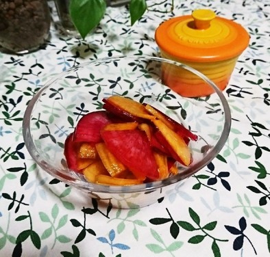 紅大根と柿の赤いサラダ☆の写真