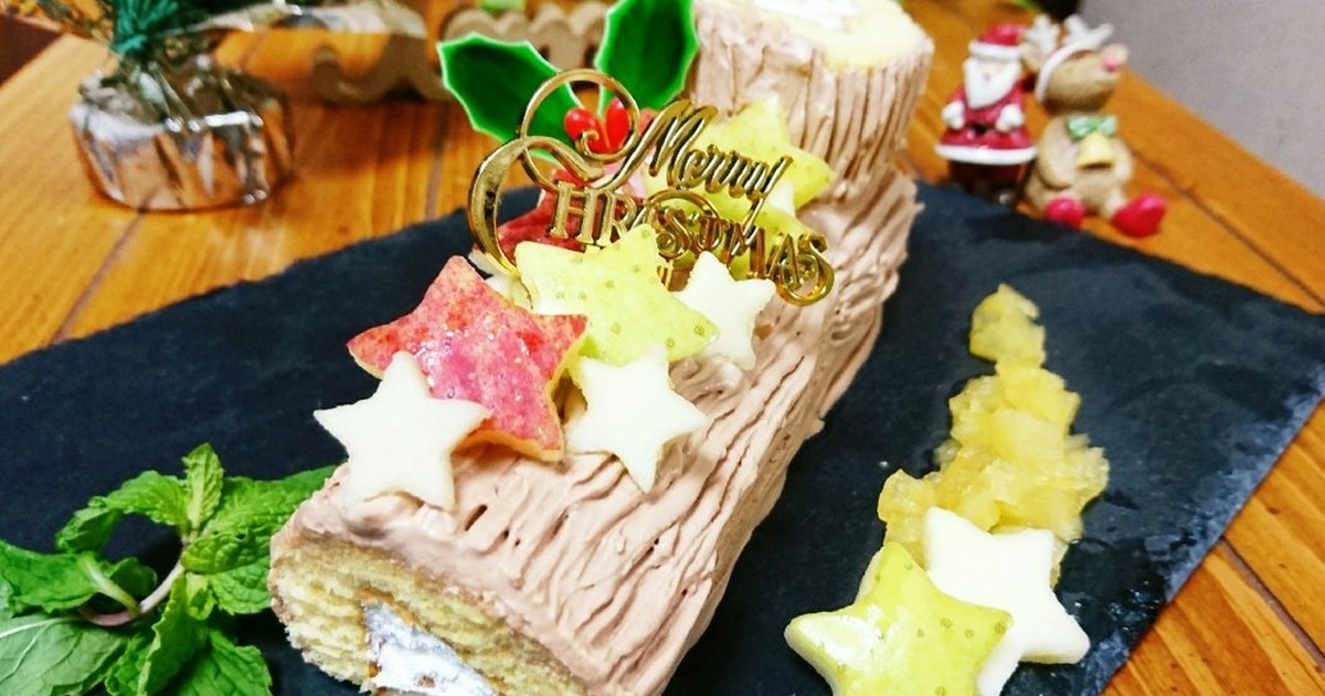 市販のロールケーキで簡単ブッシュドノエル レシピ 作り方 By Ayakoooooo クックパッド