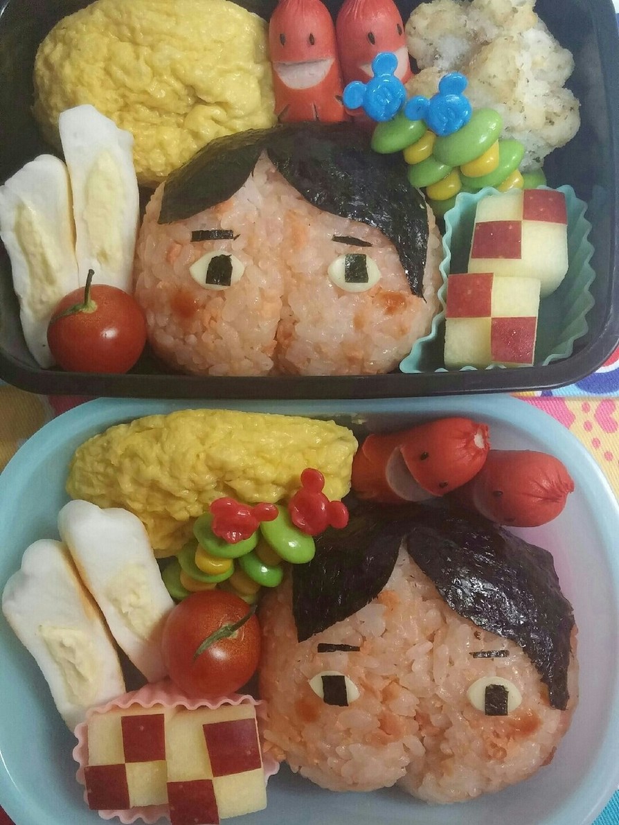 幼稚園(年中)双子のお弁当25の画像