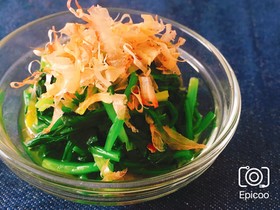 レンジで簡単!ほうれん草のお浸し