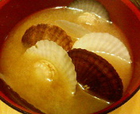 ✿ホタテ稚貝のお味噌汁✿