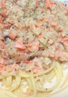 ローズマリー入り＊鮭のクリームパスタ