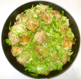 鶏肉キャベツのさっぱり炒め♪簡単