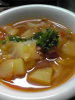 基本のトマトソースでスープの画像
