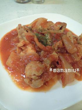 簡単おいしい♪鶏のトマト煮