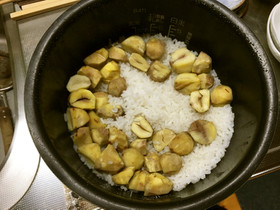 思い出の味、栗ご飯