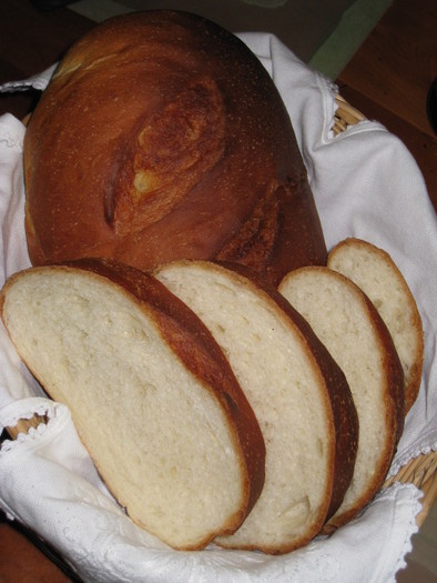 フランスパン風☆太っちょミルクパンの写真