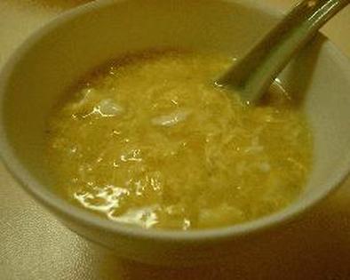 玉米湯（コーンと卵の中華スープ）の写真