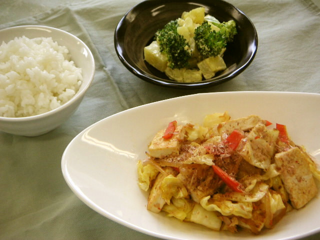 豆腐チャンプル（健康食）の画像