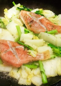 赤魚と白菜のハーブソルト蒸し