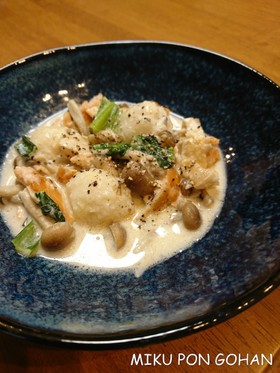 おからのニョッキ風♡クリームソース