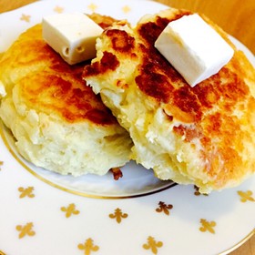 HMとヨーグルトでパンケーキ