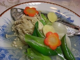 鰺の蒸し物