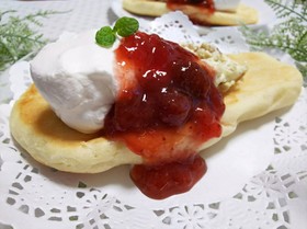 くるみとクリチとジャムの簡単スイーツナン