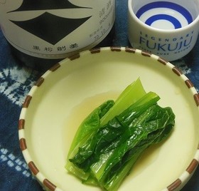 野沢菜みたいな小松菜のおひたし