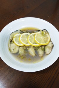 牡蠣の葱塩レモン焼き