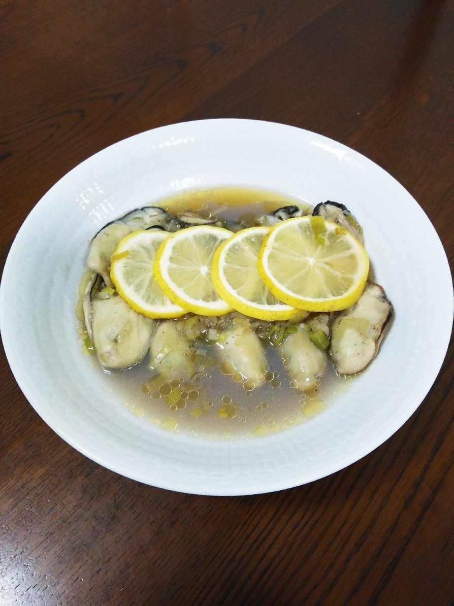 牡蠣の葱塩レモン焼きの画像