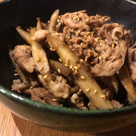 豚とごぼうの炒め煮〜無添加