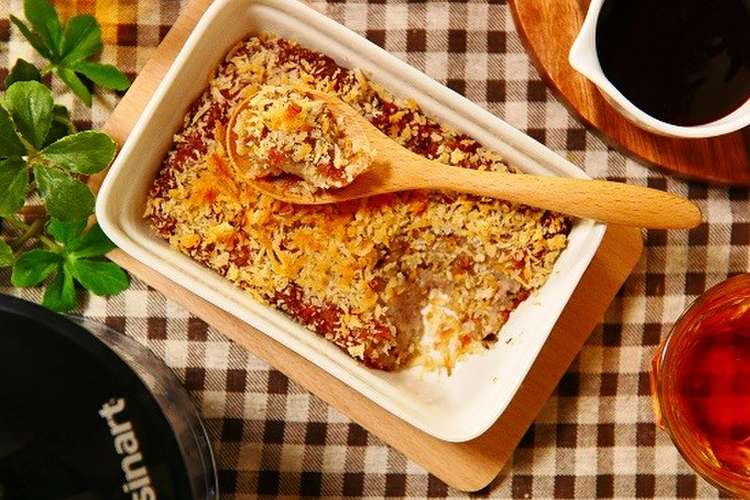 グラタン皿でオーブン焼きスコップコロッケ レシピ 作り方 By Nob クックパッド 簡単おいしいみんなのレシピが352万品