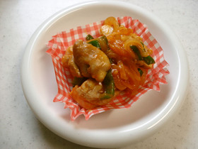 鶏肉のカレーケチャップ炒め