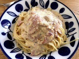 簡単!豆乳♡カルボナーラパスタ