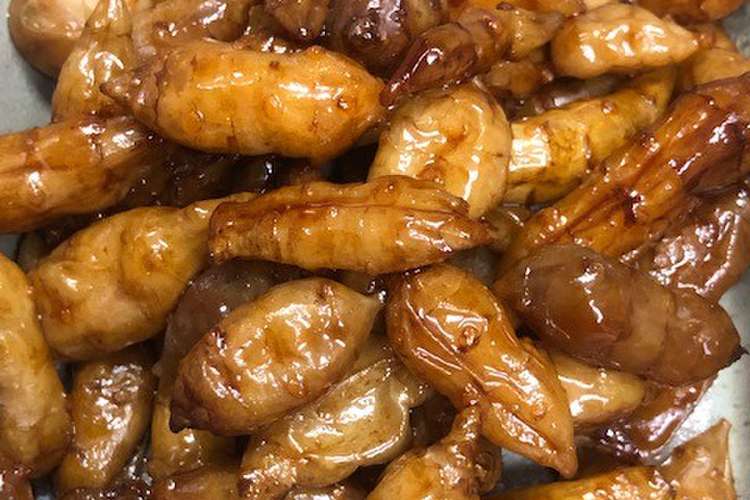 炊飯器で簡単 キクイモの甘辛煮 レシピ 作り方 By 0円農業 クックパッド 簡単おいしいみんなのレシピが349万品