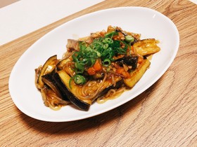 なすの肉みそ炒め#糸こんにゃく#糖質制限