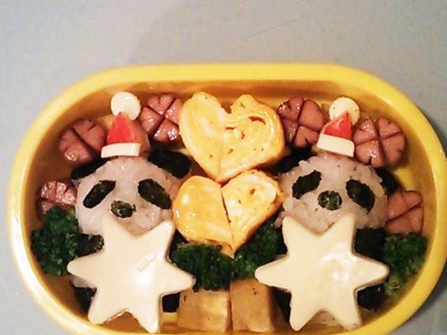 簡単 サンタ パンダ おにぎり 弁当 レシピ 作り方 By Shige Kumi