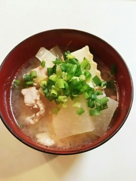 大根 白菜 豚肉 おかず味噌汁