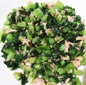 保存可!高コスパ!大根の葉とツナ缶炒め!