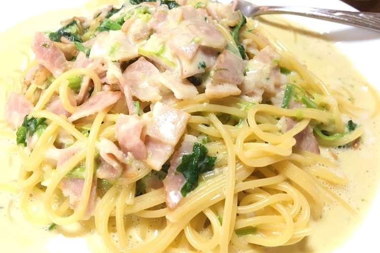 塩焼きそばソースでカルボナーラ風 パスタ レシピ 作り方 By Sherry クックパッド
