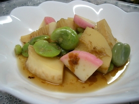 筍とそら豆の土佐煮