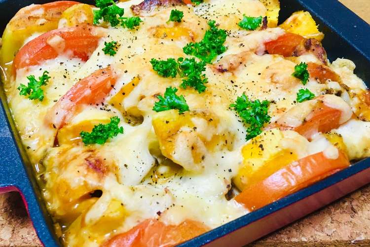 さば缶 みそ煮deトマトとお芋のチーズ焼 レシピ 作り方 By Mamin クックパッド 簡単おいしいみんなのレシピが350万品