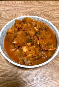 サバとキムチの辛味噌煮【韓国料理】